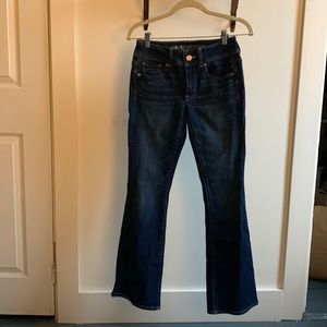 American Eagle Super Stretch SHORT Kick Boot Dark Jeans